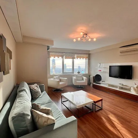 Amazing Penthouse With Sea View At Atasehir,finance Center 4min, Emaarmall 6 Mn Ulkersports 1min Stambuł